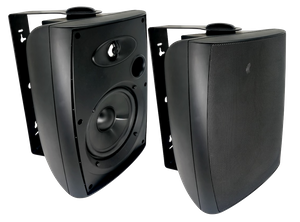 4 英寸室内扬声器和 5.25 英寸室外扬声器，6.5 英寸室外扬声器